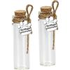 free-space Bottiglia commemorativa per peli di Animali Domestici, fiala di Vetro per Cenere o Capelli Cane o Gatto ricordo Regalo per la Perdita di Animali Domestici (2pcs Bottle)