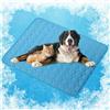 BAIFULAI Tappetino refrigerante per cani - 62 x 50 cm tappetino refrigerante per cani e gatti, in tessuto fresco per cani e gatti - Tappetino rinfrescante per animali domestici - blu navy