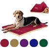 OCSOSO Comfy - Tappetino per cani di taglia grande, lavabile, elegante tappeto per animali domestici (110 x 70 cm), colore rosso