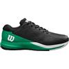 Wilson Rush PRO Ace Clay, Scarpa da Tennis Uomo, Black/Bosphorus/White, 40 2/3 EU