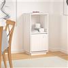 WIFESE Credenza Mobile Cucina Mobiletto Multiuso Mobile Soggiorno Mobiletto Cucina Credenza Cucina Mobili Soggiorno Madia Moderna Credenza Capiente Bianca 38x35x80 cm in Legno Massello di Pino