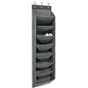 Amazon Basics Organizer per scarpe da appendere alla porta, con 8 ripiani, grande, grigio antracite