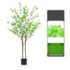 Zstar Albero artificiale Enkianthus, grande albero Enkianthus in vaso, grande per camera realistica, piante artificiali in vaso per soggiorno, ufficio, giardino, balcone, decorativo, 150 cm