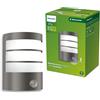 PHILIPS Calgary, Lampada da parete, per Esterni, con Sensore di Movimento, Max 25W, Attacco E27, Antracite
