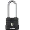 BRINKS Home Security 677-44052: Acciaio laminato commerciale da 44 mm, resistente alle intemperie, 2-3/8 Grillo serie XT Plus boro