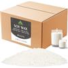 Waxcanpy Cera di soia per Candele 20KG, Cera per Candele di Prima qualità, Cera per Candele Fai da Te, Cera di soia Organica 100% Naturale per Candele