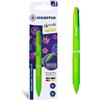 OSAMA 4 Multi Neon - Penna Multicolore a Sfera 1.0 mm, Penne Colorate 4 Colori Personalizzate Inchiostro Nero Blu Rosso e Giallo Fluo (Mina 1.6 mm), Cancelleria Scuola Ufficio Università e Cartoleria