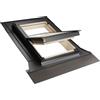 Emica - Finestra da tetto in Legno apertura Bilico | Linea Habitat Solid con Vetrata basso emissivo Certificata CE | Conversa Universale (66x118 Base x Altezza)