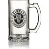 Guinness Boccale da birra con logo in peltro, stile birreria, pub, pinta, bicchiere, stile boccale con distintivo in metallo