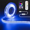 OULARA, striscia RGB COB LED 5 V 3 m, striscia di luce cambia colore con 600 LED/M, nastro LED flessibile con controller Smart APP Bluetooth per TV, camera da letto, feste fai da te e decorazione