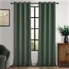 MRTREES Tende Oscuranti Lino per Interni Camera da Letto 2 Pezzi Tenda Oscurante da Interno 100% Coprenti Tende Termiche Isolanti con Anelli per Soggiorno Salotto, 140x260 CM, Verde Oliva