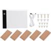 Hztyyier Kit Flip Book A6 con Pad Luminoso LED, Scatola Luminosa per Disegnare e Ricalcare, Set per Animazione con Viti di Rilegatura