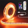 OULARA 5V USB RGB COB LED Striscia 2M con Controller BT Smart APP,Striscia Luminosa Cambia Colore con 600LEDs/M, Striscia LED Flessibile Multicolore per TV,Camera da letto,Festa decorazione Fai da te