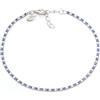 Louis Ciocchetti dal 1887 Bracciale Tennis Nero Argento 925 con Zirconi 5A, Gioiello Elegante Regolabile per Donna - Idea Regalo Raffinata con Packaging Lusso - Qualità Made in Italy