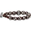 VLNET | Bracciale originale Tibetano con ruota della preghiera in argento e pietre naturali Unisex Taglia unica Benedetto dai Monaci Tibetani (GZI Round)