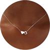 TINGN Collana a forma di cuore in argento con lettere per donne e ragazze - placcato oro 14 carati lettera A-Z ciondolo a forma di cuore personalizzato con lettere a forma di cuore catena gioielli