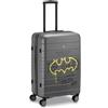 RONCATO DC COMICS Valigia Trolley Medio | 4 Ruote 67x44x27 cm | Rigida con Chiusura TSA - Batman