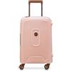 DELSEY PARIS - MONCEY - Valigia da Cabina Rigida Materiale Riciclato e Riciclabile - 55x35x25 cm - 38 L - S - Rosa