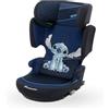 Bebeconfort Disney Road Fix i-Size, Seggiolino Auto 15-36 kg, 3,5-12 anni (100-150 cm), Seggiolino Auto Isofix Pieghevole, Portatile e Leggero 4.4 Kg, 14 Posizioni Poggiatesta, Authentic Stitch