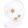 Niteangel Ruote per criceti super silenziose - Ruote con trottola silenziose con supporto regolabile per criceti nani, gerbilli, topi o altri piccoli animali (XL, Trasparente)