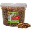 UGF Underground Food UGF - Mangime universale per tartarughe, secchio da 3 litri ≈ 500 g, cibo equilibrato per tartarughe, gammarus, bachi da seta, vermi di farina, gamberetti e pesce essiccato, mangime per tartarughe