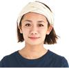 CHARM Fascia Per Capelli Uomo Bandana Cotone Donna - Fasce Cotone Biologico Testa Fascette Capelli Sportiva Pirata Avorio L