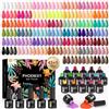 Phoenixy 45 Colori Smalto Semipermanente Unghie 50 PCS U V/LED Smalti Semipermanenti per Unghie con Base e Top Coat DIY Nail Art Kit Smalto Semipermanente