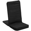 BACKJACK Pieghevole Nero Sedia da Pavimento, 100% Cotone, Normale