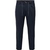 ONLY & SONS Onsleo Crop Linen Mix 0048 Pant Pantaloni, Navy Scuro, 29W x 32L Uomo