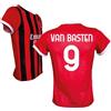 ACM 1899 AC Milan Maglia Van Basten 9 Replica Ufficiale 2024/25, Rossonera a Strisce (IT, Testo, L, Rosso)