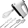 BORDEAG Frullatore elettrico a mano, 7 livelli, mixer a mano, frullatore elettrico con 5 accessori in acciaio inox, miscelatore elettrico, motore silenzioso, impastatore a mano, per torte, pasta, burro,