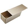 Monfish Pullman stampo per pagnotta stampo per toast stampo per pagnotta con coperchio scorrevole antiaderente teglia per pane alluminio acciaio 1000g pasta 34 x 13,5 x 12 cm