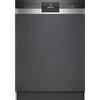 Siemens SN53ES22CE, iQ300, lavastoviglie intelligente parzialmente integrata 60 cm, Made in Germany, cassetto portaposate, varioSpeed Plus, cestelli flessibili, assistente programma, intensiveZone,