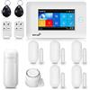 LWOHSI Sistema di Allarme casa senza fili, WIFI, GSM, 4G, Combinatore Telefonico, 100 zone, App (Smart Life - tuya), Compatibile Google Home ed Alexa