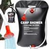 Retoo Doccia Campeggio, 20 L Borsa da Bagno Solare Campeggio, Sacca Campeggio Portatile, Borsa da Doccia da Viaggio, Energia Solare, Soffione