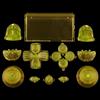 Perfect Part Ricambio completo pulsanti Custom mod kit set per Sony PlayStation 4 PS4 controller (giallo chiaro)