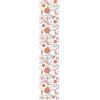 Ambiance Sticker Carta da parati in tessuto non tessuto pre-incollato, rotolo da carta da parati astratta, pianta di loto adesiva decorativa, 1 rotolo di altezza 300 x larghezza 60 cm