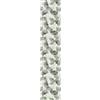 Ambiance Sticker Carta da parati in tessuto non tessuto pre-incollato Rotolo Wallpaper Foglie di Ginkgo Grigio Verde Adesivo Decorativo - 1 rotolo di altezza 300 x larghezza 60 cm