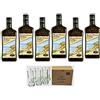 CAFFO AMARO DEL CAPO 6 BOTTIGLIE DA 1 LITRO CON 6 BICCHIERI ORIGINALI