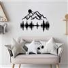 Wallity Hanah Home Elegante accessorio decorativo da parete in metallo, 59 x 25 cm e 70 x 53 cm, 100% metallo, spessore 1,5 mm, facile da montare a parete, perfetto per la decorazione della casa