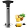 Globly Taglia Ananas in Acciaio Inox con Manico Rimovibile | Sbuccia Ananas Affettatrice per Rimuovere il Torsolo