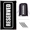 FISURA - Asciugamano da spiaggia grande Reserved. Asciugamano in microfibra leggera per piscina, spiaggia, campeggio o picnic. Anti sabbia. Asciugatura rapida. Regalo originale. 180 x 100 cm