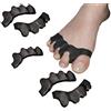 salefun Tutore Alluce Valgo, Protezione Separatore e Correttore In Gel Silicone Prevenzione Dolori Borsite, Distanziatore Raddrizza Dita Piedi aMartello, 6 Pezzi