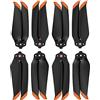 HYGJ LINGHUANG Linghuang 7238F - Elica a Basso Rumore per DJI Mavic Air 2/ Mavic Air 2S Props Eliche a sgancio rapido Lame Accessori Lama di elica di Colorate (4 Paia Arancione)