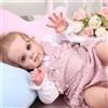 RXDOLL Bambole realistiche da 61 cm, per bambini rinati di grandi dimensioni, corpo morbido come bambole che sembrano veri bambini in silicone per bambini dai 3 anni in su