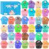 Petyuioyu Fluffy Slime Kit Fai da Te 36 colori di Butter Slime, con 36 gelato alla frutta, unicorno ecc Ciondoli di melma,artigianali per bambini di età 6+,ideale per regali di compleanno di Natale