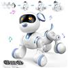 NMM Cane robot, Telecomando animale domestico cane robot per sensore touch e funzione musicale, programmabile, interattivo, Regali di compleanno e di Pasqua per bambini dai 3 ai 12 anni