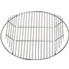 Brandsseller Griglia per Barbecue in Acciaio Inox Rotonda Ø Circa 44,5 cm per Grill di Tutte Le Marche più Note, ad Esempio Weber Ø 47 cm Acciaio Inox AISI 430 -incernierata