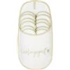 ONVAYA® Pantofole per ospiti in ABS, set da 6 pezzi, suola antiscivolo, pantofole in feltro, misure 36-45, Ospite preferito, 36/45 EU