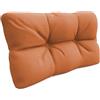 POKAR Cuscino-schienale Imbottito laterale 60x40cm per Divano da Giardino, fodere asportabile e lavabile, Spalliera per Bancali, Interno ed Esterno, DYI - fai da te, senza Pallet, Arancione